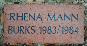 RHENA MANN BURKS 1983/1984