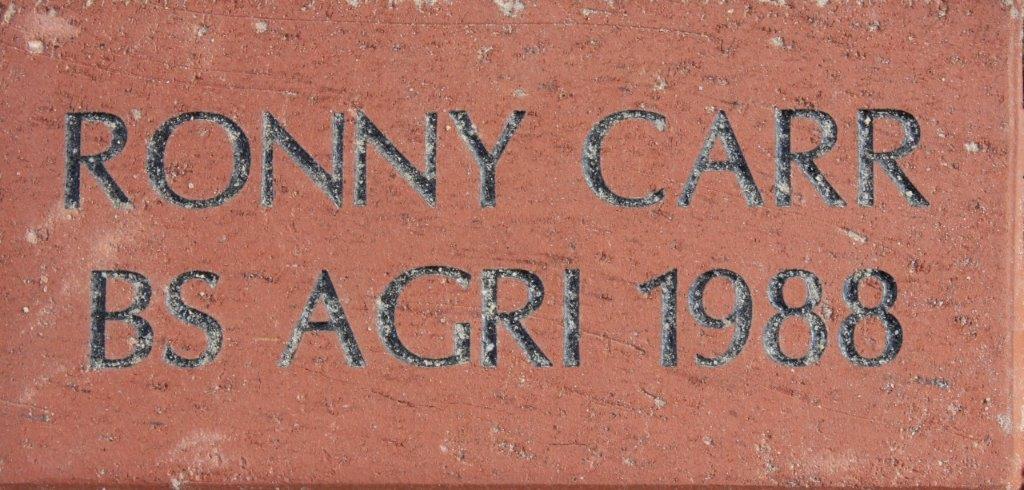 RONNY CARR BS AGRI 1988