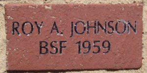 ROY A. JOHNSON BSF 1959