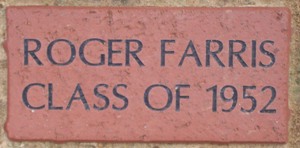 ROGER FARRIS CLASS OF 1952