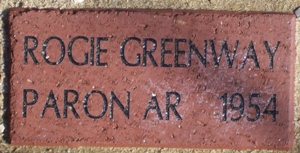 ROGIE GREENWAY PARON AR   1954