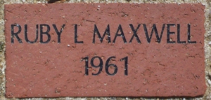 RUBY L MAXWELL 1961