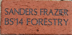SANDERS FRAZIER BS'14 FORESTRY