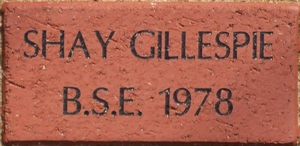 SHAY GILLESPIE B.S.E. 1978