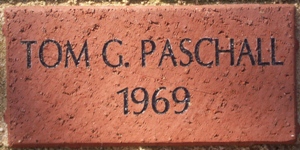 TOM G. PASCHALL 1969