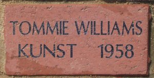 TOMMIE WILLIAMS KUNST   1958