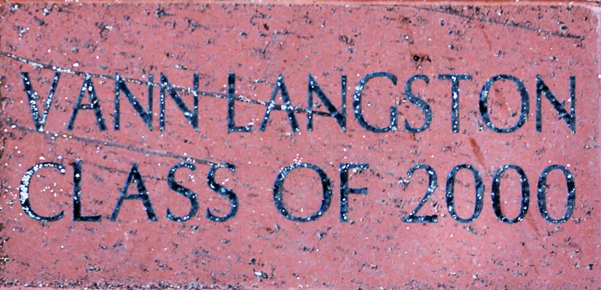 VANN LANGSTON CLASS OF 2000