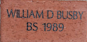 WILLIAM D BUSBY BS 1989