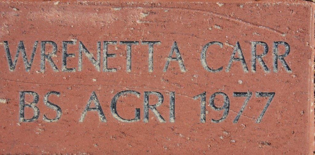 WRENETTA CARR BS AGRI 1977