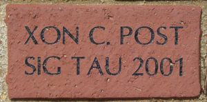 XON C. POST SIG TAU 2001
