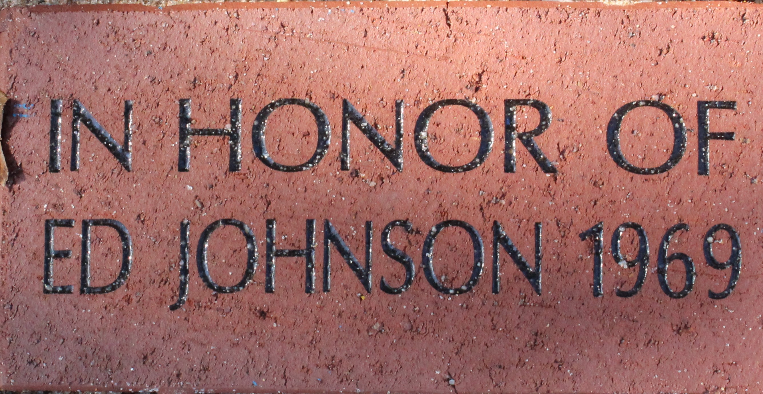 IN HONOR OF ED JOHNSON 1969