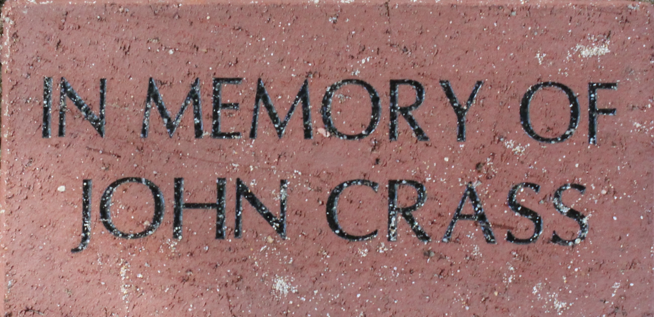 IN MEMORY OF JOHN CRASS