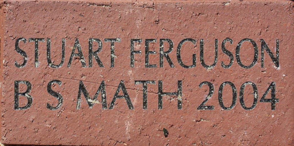 Stuart Ferguson B S Math 2004