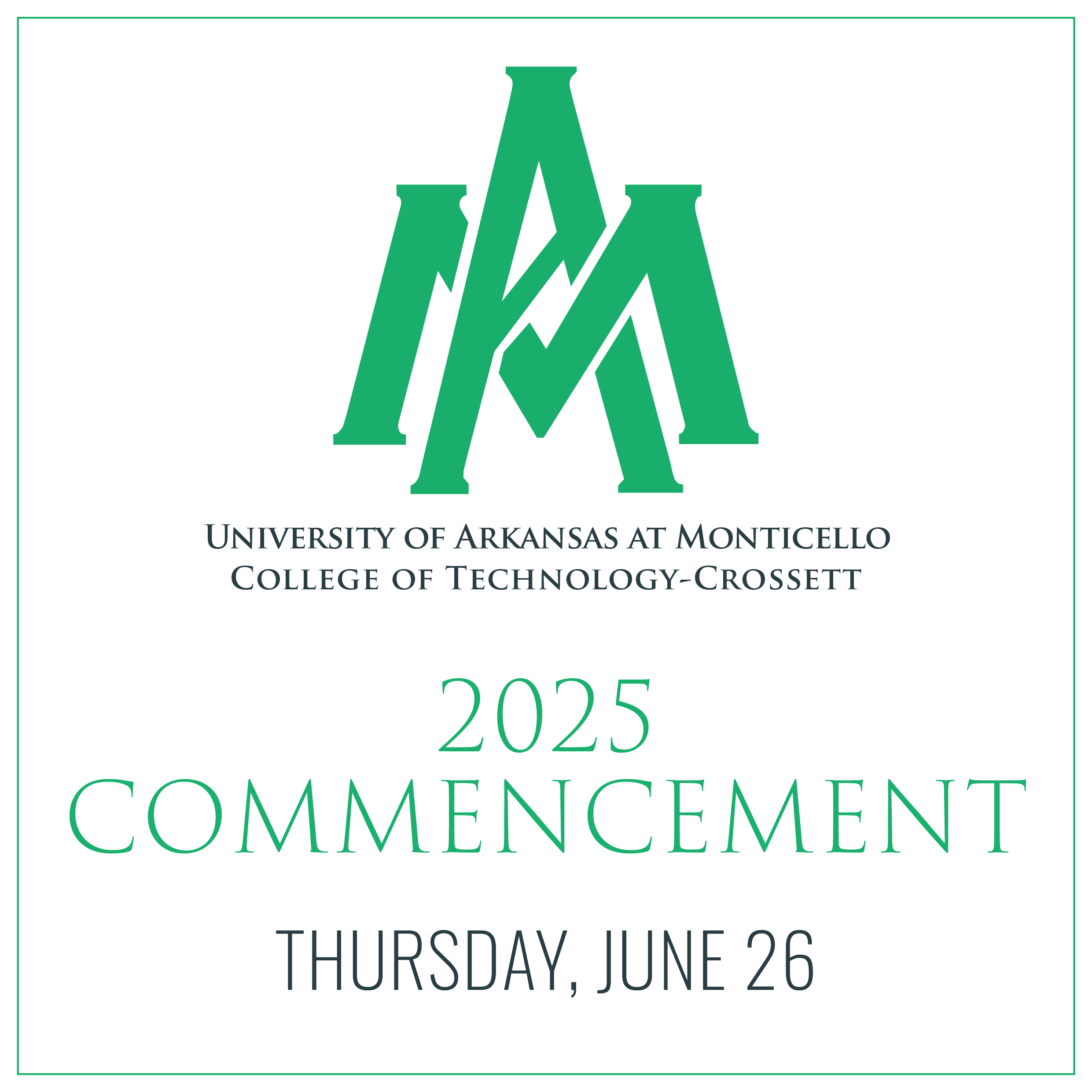 2025 UAM-CTC Commencement