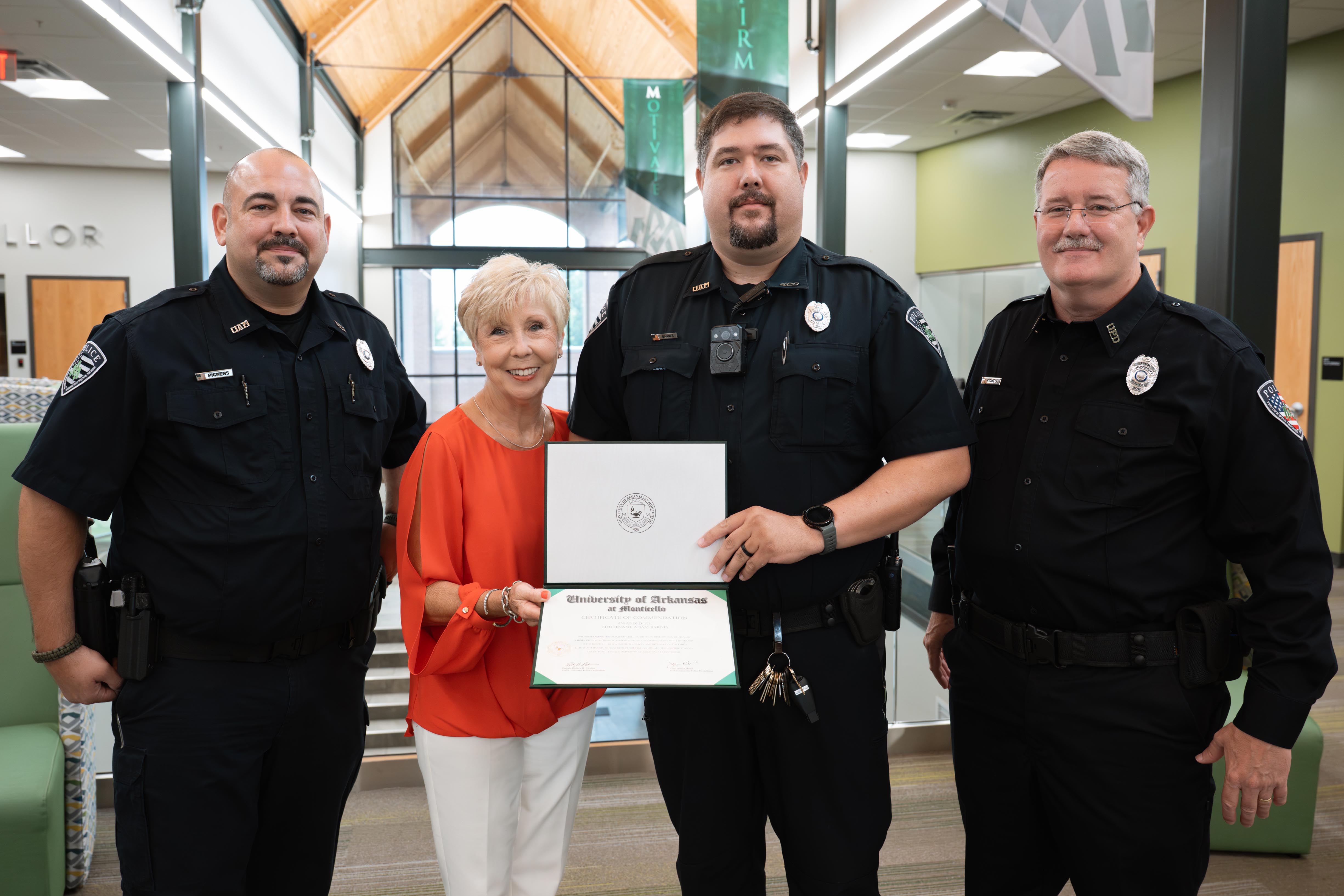 Lt. Adam Barnes - Award